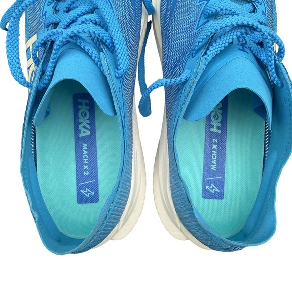 Hoka One One Mach X 2 Men's Size 9.5D 1155119-SYWR Blue Running Sneaker Shoe - Picture 12 of 13
